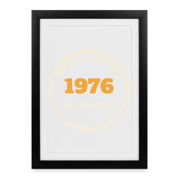 Vintage 1976 Original Limited Edition 50th Birthday - Framed poster (27 × 37 cm) - black - Front