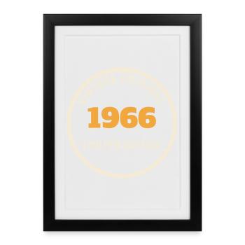 Vintage 1966 Original Limited Edition 60th Birth - Framed poster (27 × 37 cm) - black - Front