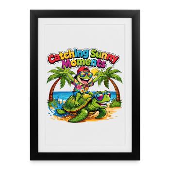 Sunny Moments - Framed poster (27 × 37 cm) - black - Front