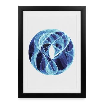 Eisportal – Mathe-Kunst - Framed poster (27 × 37 cm) - black - Front