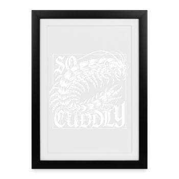 Conception Scolopender - Affiche encadrée (27 × 37 cm) - noir - Devant