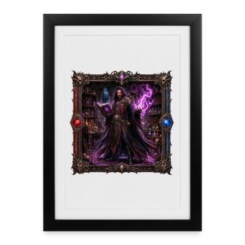Warlock - Framed poster (27 × 37 cm) - black - Front