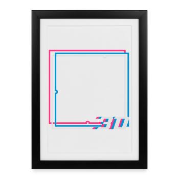 3D frame - Framed poster (27 × 37 cm) - black - Front