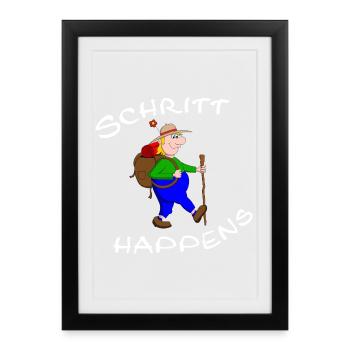 wanderlust - Framed poster (27 × 37 cm) - black - Front