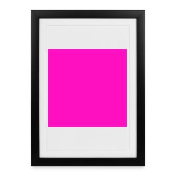 Pink Background Texture Customize Template - Framed poster (27 × 37 cm) - black - Front