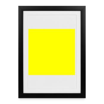 Yellow Background Texture Template Personalize - Framed poster (27 × 37 cm) - black - Front