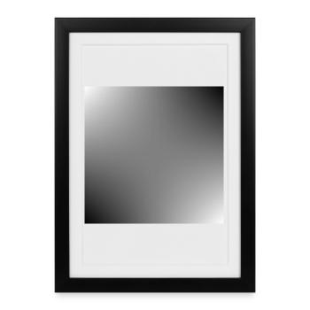 Gray Background Texture Template Personalize - Framed poster (27 × 37 cm) - black - Front