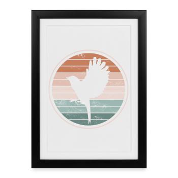 Oiseaux Oiseaux - Affiche encadrée (27 × 37 cm) - noir - Devant