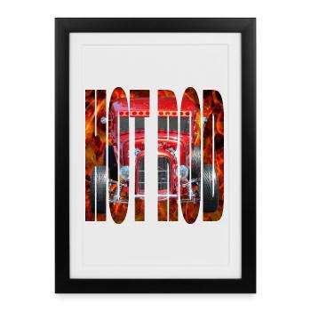 Hot Rod R6Z - Affiche encadrée (27 × 37 cm) - noir - Devant