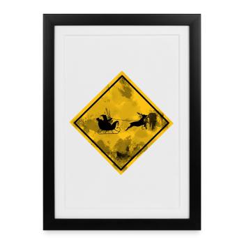 Traversée de Slay - Affiche encadrée (27 × 37 cm) - noir - Devant
