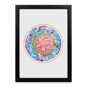 Souls Lotus - Sonja Ariel von Staden - Framed poster (27 × 37 cm) - black - Front