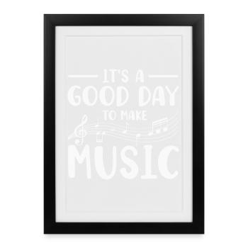 Musician Music Instrument - Framed poster (27 × 37 cm) - black - Front
