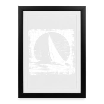 Sail - Framed poster (27 × 37 cm) - black - Front