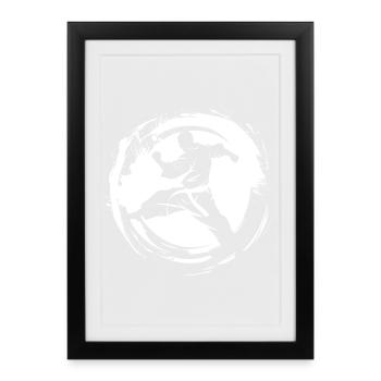Karateka Sketch - Framed poster (27 × 37 cm) - black - Front