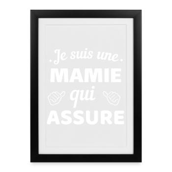 Reliable Mom Familiar Quote - Framed poster (27 × 37 cm) - black - Front