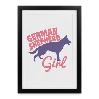 Bergère Allemande - Affiche encadrée (27 × 37 cm) - noir - Devant
