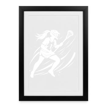 Lacrosse Girls - Framed poster (27 × 37 cm) - black - Front