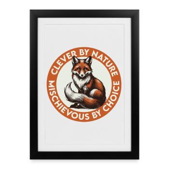 Outfoxed Them All - Framed poster (27 × 37 cm) - black - Front