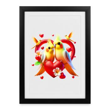 Nymph Heart (03) - Framed poster (27 × 37 cm) - black - Front