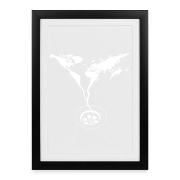 La fin du monde - Affiche encadrée (27 × 37 cm) - noir - Devant