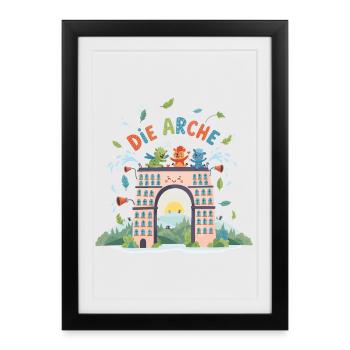 L’Arche de la Joie - Affiche encadrée (27 × 37 cm) - noir - Devant