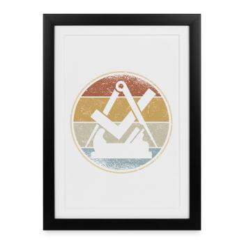 Carpenter Carpenter Guild Sign Craft Guild - Framed poster (27 × 37 cm) - black - Front