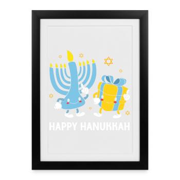 Hanukkah Hanukkah Hanukah Gnome - Framed poster (27 × 37 cm) - black - Front