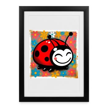 ladybird - Framed poster (27 × 37 cm) - black - Front