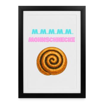 Cinnamon Roll Spiral MMM - Framed poster (27 × 37 cm) - black - Front