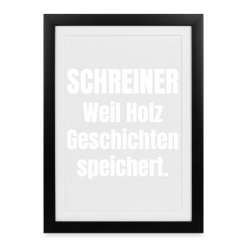 Carpenter Wood Stories - Framed poster (27 × 37 cm) - black - Front