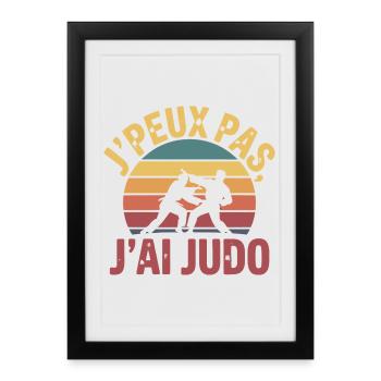 I can't I have judo humor gift - Framed poster (27 × 37 cm) - black - Front