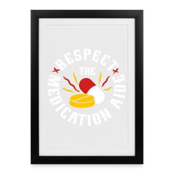 Medical Assistant MFA - Framed poster (27 × 37 cm) - black - Front
