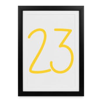 23 - Framed poster (27 × 37 cm) - black - Front