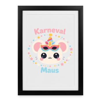 Carnival Mouse Costume Women's Sweet Carnival - Framed poster (27 × 37 cm) - black - Front