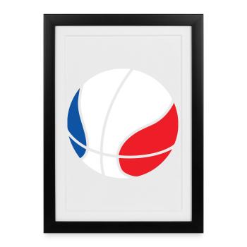 Basket Ball / Basketball / Basktet-Ball / Sport - Affiche encadrée (27 × 37 cm) - noir - Devant