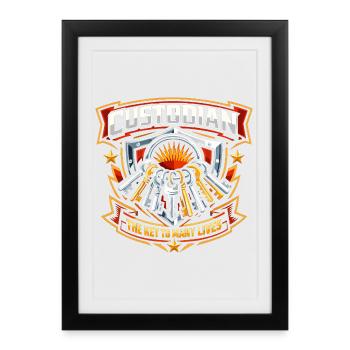 Janitor – The Key to Many Lives (Lusti - Framed poster (27 × 37 cm) - black - Front