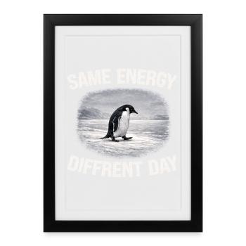 Journée de différence d’énergie - Affiche encadrée (27 × 37 cm) - noir - Devant