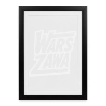 Warsaw, Warsaw Logo - Framed poster (27 × 37 cm) - black - Front