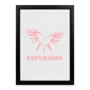 Love Explosion - Framed poster (27 × 37 cm) - black - Front