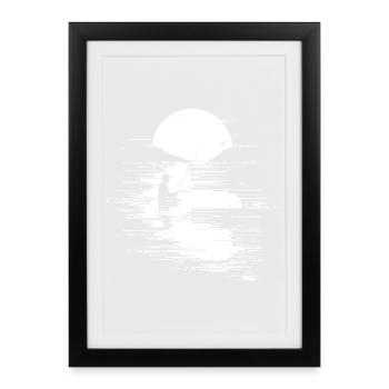 Fishing Graph - Framed poster (27 × 37 cm) - black - Front