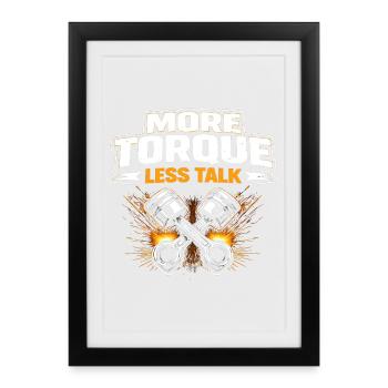Plus de couple, moins de paroles - Affiche encadrée (27 × 37 cm) - noir - Devant