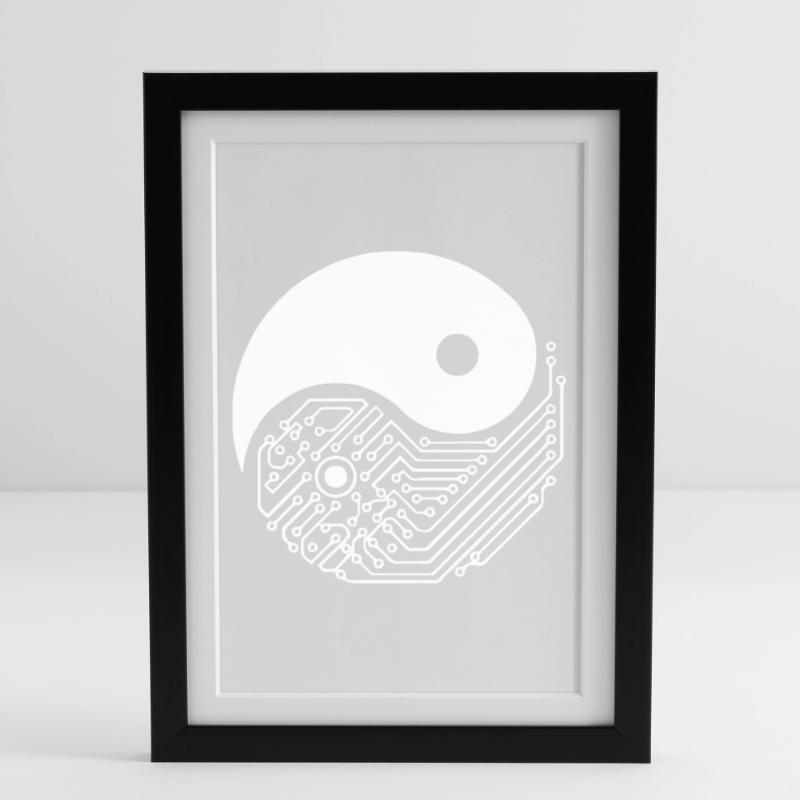 Machine Learning Deep Learning and AI ML Engineer Framed poster (27 × 37 cm)