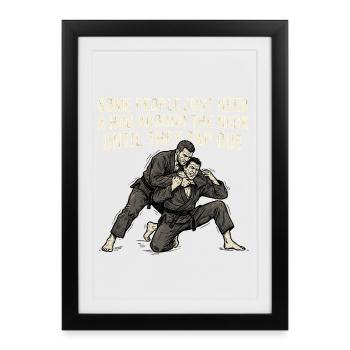 Some people just need a hug - Framed poster (27 × 37 cm) - black - Front