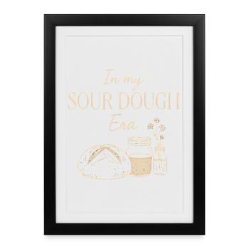 Pâtisserie pâtissière au levain à mon époque - Affiche encadrée (27 × 37 cm) - noir - Devant