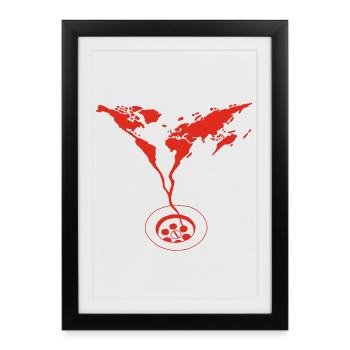 The End of the World (red) - Framed poster (27 × 37 cm) - black - Front