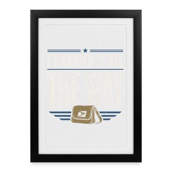 Facteur à la retraite Facteur à la retraite - Affiche encadrée (27 × 37 cm) - noir - Devant