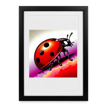 ladybird - Framed poster (27 × 37 cm) - black - Front