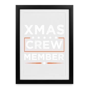Équipage de Noël - Affiche encadrée (27 × 37 cm) - noir - Devant