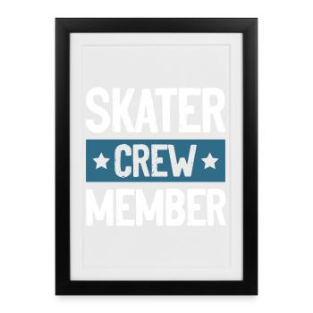 Skater Crew - Framed poster (27 × 37 cm) - black - Front