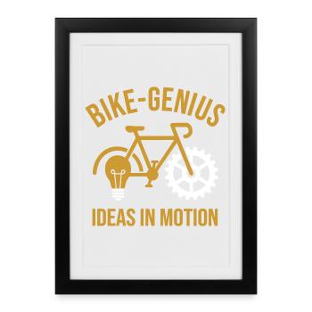 Ideas in Motion Bicycle - Framed poster (27 × 37 cm) - black - Front